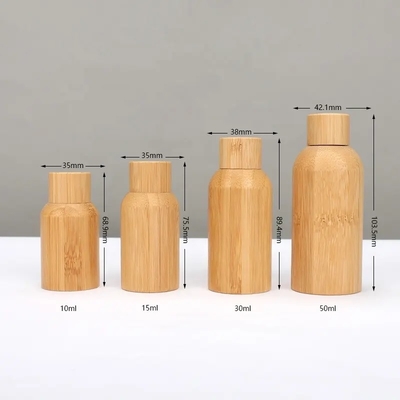 15 ml 30 ml 50 ml Bouteille en verre d' huile essentielle cosmétique de bambou vide