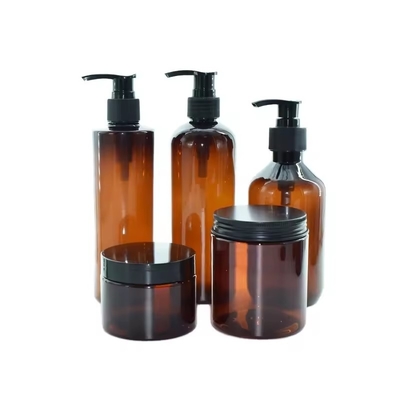 Bouteille de shampooing et de crème de luxe en plastique 500 ml Ambre 250 ml
