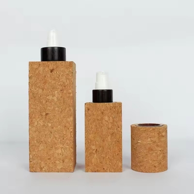 Papier écologique de luxe Bouteille en verre Bouteilles de shampooing Bouteilles de lotion Bouteilles vides
