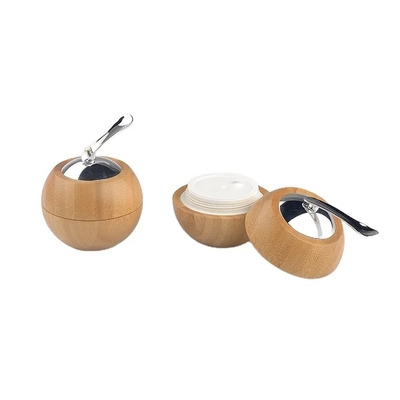 Bouteilles de cosmétiques vides Bouteilles de crème avec spatule argentée 50g Capacité en forme de pomme