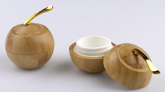 Bouteilles de cosmétiques vides Bouteilles de crème avec spatule argentée 50g Capacité en forme de pomme