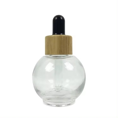 Boule en forme de boule 20 ml 30 ml Bouteille de gouttelette de parfum rose cosmétique vide d' huile essentielle