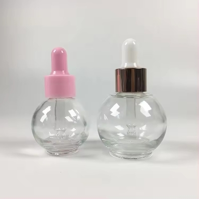 Boule en forme de boule 20 ml 30 ml Bouteille de gouttelette de parfum rose cosmétique vide d' huile essentielle
