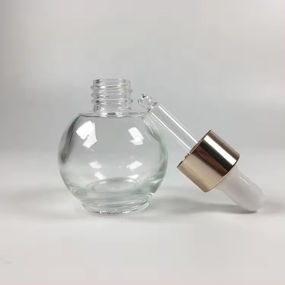 Boule en forme de boule 20 ml 30 ml Bouteille de gouttelette de parfum rose cosmétique vide d' huile essentielle