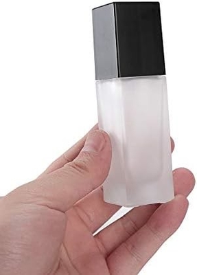 Contenant cosmétique carré, flacon distributeur de voyage avec pompe à pression