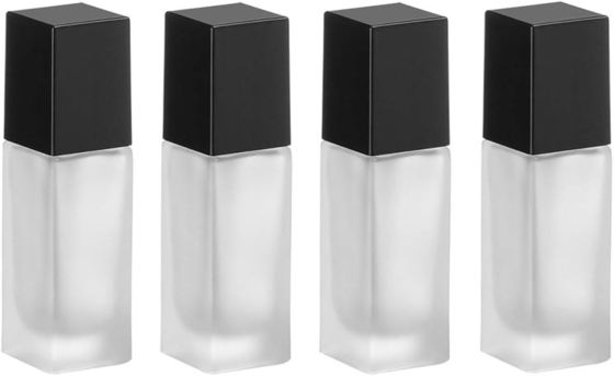 Contenant cosmétique carré, flacon distributeur de voyage avec pompe à pression