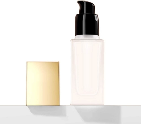 Gold Liden 1 oz/30 ml Bouteilles cosmétiques en verre glacé de conception portable étanche aux fuites