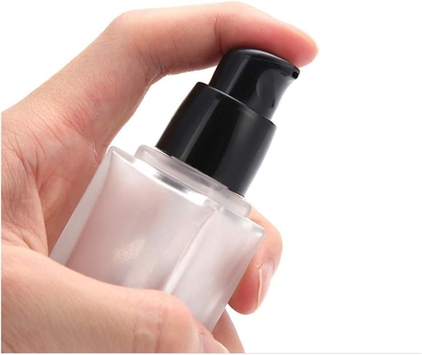 Gold Liden 1 oz/30 ml Bouteilles cosmétiques en verre glacé de conception portable étanche aux fuites