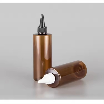 Bouteille cosmétique en plastique Amber Squeeze de 6 ml avec bouchon tourné