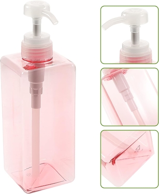 650 ml de shampooing rose vide bouteille de gel de douche bouteille de plastique pour animaux de compagnie