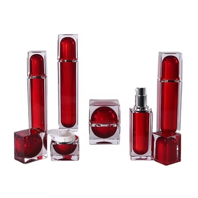 30G 50G Luxe Cube Récipient de soins de la peau Acrylique Cosmétique Crème Bouteille/Bouteille