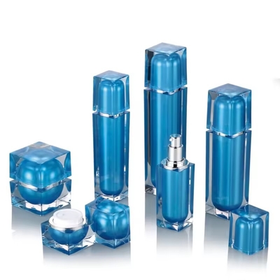 30G 50G Luxe Cube Récipient de soins de la peau Acrylique Cosmétique Crème Bouteille/Bouteille