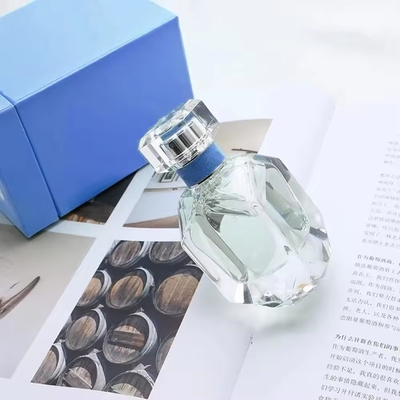 30 ml de bouteilles en verre de luxe de parfums carrés transparents vides Logo personnalisable