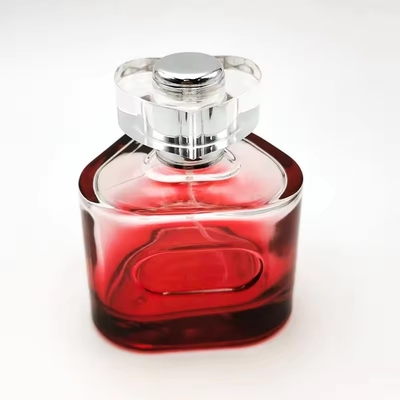 Bouteille de parfum vide de 50 ml 100 ml Rouge Triangles de luxe Bouteille de spray de parfum