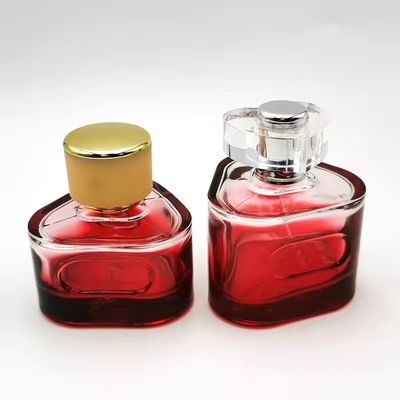Bouteille de parfum vide de 50 ml 100 ml Rouge Triangles de luxe Bouteille de spray de parfum