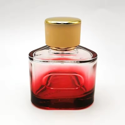 Bouteille de parfum vide de 50 ml 100 ml Rouge Triangles de luxe Bouteille de spray de parfum