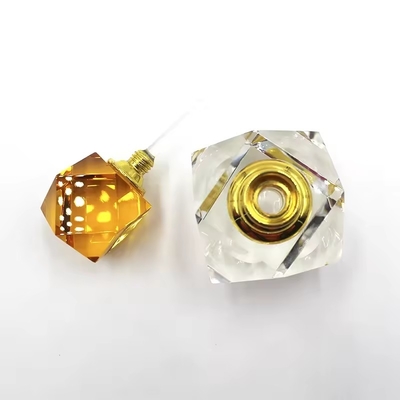 Bouteille de parfums à coupe cristalline claire de 3 ml, 6 ml et 12 ml, bouteille de verre vide avec bouchon