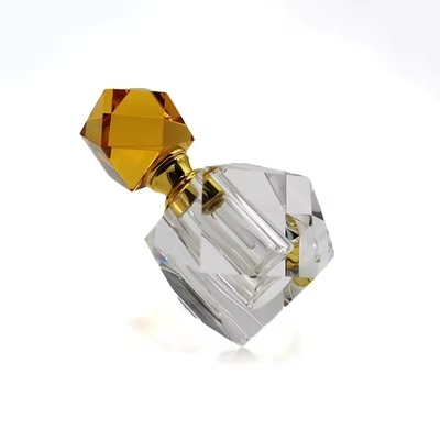 Bouteille de parfums à coupe cristalline claire de 3 ml, 6 ml et 12 ml, bouteille de verre vide avec bouchon