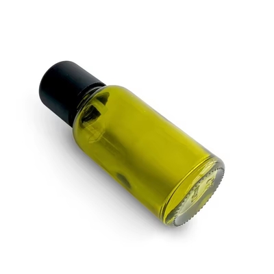 Réducteur d' orifice vert d' olive 10 ml 15 ml 30 ml Bouteille en verre d' huile essentielle avec couvercle