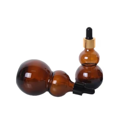 15 ml 30 ml bouteille gouttelette en verre ambre Bouteilles d' huile essentielle pour les cheveux et l' huile corporelle