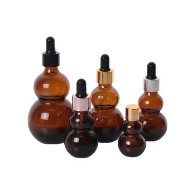 15 ml 30 ml bouteille gouttelette en verre ambre Bouteilles d' huile essentielle pour les cheveux et l' huile corporelle