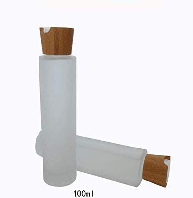 20/410 pot cosmétique de couvercle en bambou cosmétique 20mm en verre des bouteilles 100ml