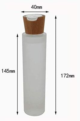 20/410 pot cosmétique de couvercle en bambou cosmétique 20mm en verre des bouteilles 100ml