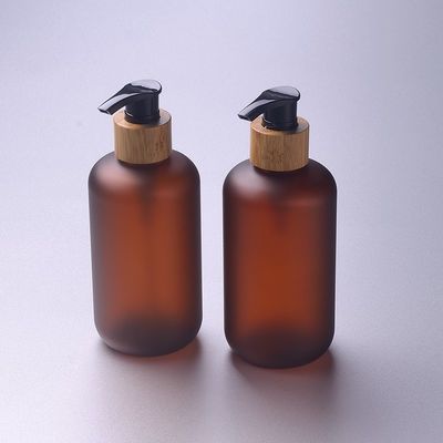 8oz a givré l'ODM cosmétique d'emballage de l'ANIMAL FAMILIER 250ml de bouteille de pots privés d'air UV cosmétiques ambres de protection