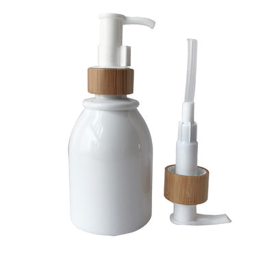 le cosmétique en plastique de 200ml 8oz à bouteilles des pots de verre 20/410 fermeture 20mm en bambou