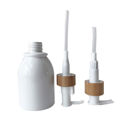 le cosmétique en plastique de 200ml 8oz à bouteilles des pots de verre 20/410 fermeture 20mm en bambou