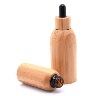 L'huile essentielle de compte-gouttes en verre en bambou met 22/400 rond en bouteille de 10ml 22mm Boston