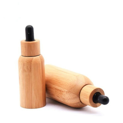 L'huile essentielle de compte-gouttes en verre en bambou met 22/400 rond en bouteille de 10ml 22mm Boston