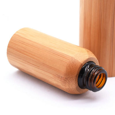 L'huile essentielle de compte-gouttes en verre en bambou met 22/400 rond en bouteille de 10ml 22mm Boston