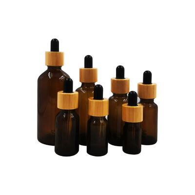 Bouteilles en verre vides d'huile essentielle de compte-gouttes 18/410 protection 18mm UV 60ml 2oz