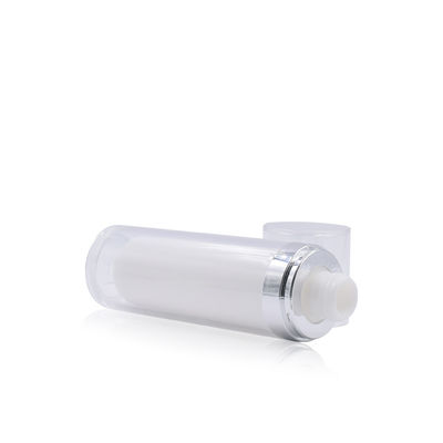 le cosmétique en verre privé d'air de 40ml 100g met des crèmes hydratantes en bouteille les pots que privés d'air de pompe lissent la fermeture