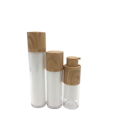 le shampooing 30ml rechargeable décoratif met 24mm en bouteille bouteille privée d'air de pompe de 4 onces