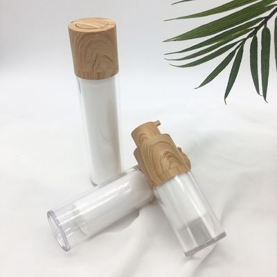 le shampooing 30ml rechargeable décoratif met 24mm en bouteille bouteille privée d'air de pompe de 4 onces