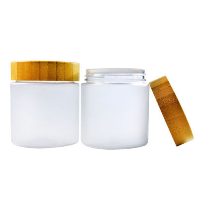 GV vide en verre blanc des pots 120g 80ml de conteneurs de crème de visage
