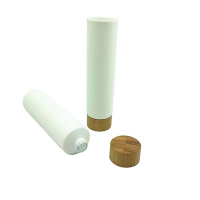 emballage doux cosmétique en aluminium du tube 200ml pour le couvercle en bambou 40/400 40MM de cosmétiques