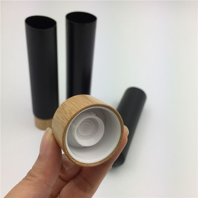 emballage doux cosmétique en aluminium du tube 200ml pour le couvercle en bambou 40/400 40MM de cosmétiques