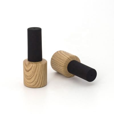 Le verre noir de gel de bouteille ODM en bambou 10ml 0.5oz de bouteille de vernis à ongles
