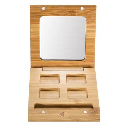 ODM recyclable BPA de bambou des boîtes de fard à paupières de scintillement 10ml libre