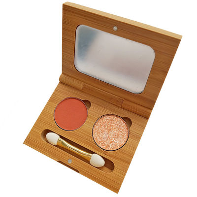 caisse en bambou de la boîte 5.5cm de beauté d'oeil de maquillage de boîtes de fard à paupières de 60g 14mm