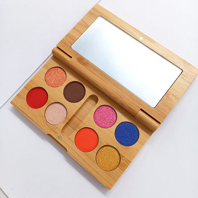 caisse en bambou de la boîte 5.5cm de beauté d'oeil de maquillage de boîtes de fard à paupières de 60g 14mm