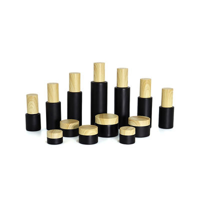 emballage cosmétique de pot en verre de 20g 50ml 37mm bouteille en verre givrée de jet de 4 onces