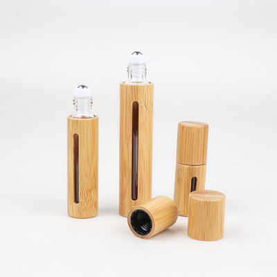 pots 35ml de empaquetage cosmétiques rechargeables de 47mm avec les couvercles en bambou 28/400