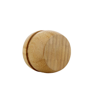 2 onces 2,95 pot privé d'air cosmétique de crème de pompe du pot 30ML de couvercle en bambou de pouce