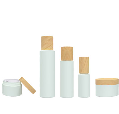 24/415 cosmétique en plastique blanc de 140ml 55g met le conteneur en bouteille avec des couvercles