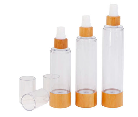 le cosmétique biodégradable de 80ml 4oz cogne l'emballage cosmétique de bouteilles privées d'air de 42mm
