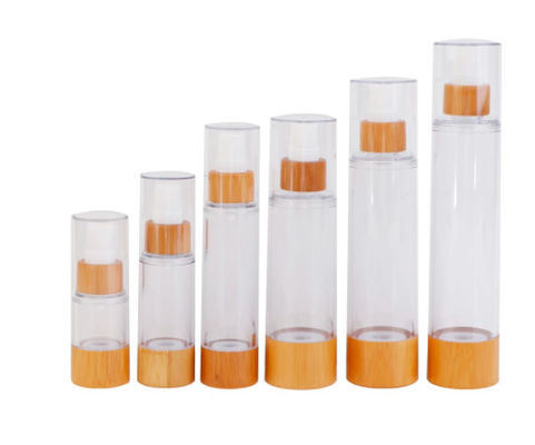 le cosmétique biodégradable de 80ml 4oz cogne l'emballage cosmétique de bouteilles privées d'air de 42mm